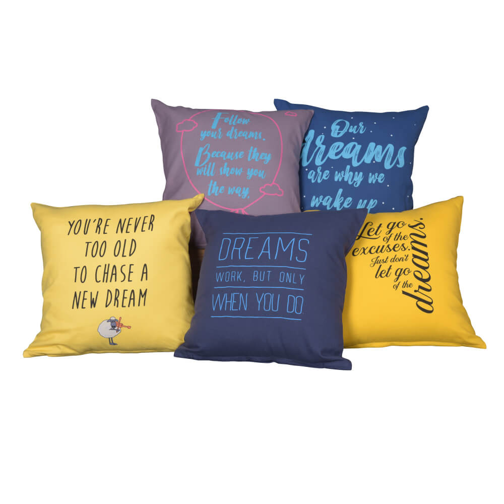 cushion covers online india - dark yellow